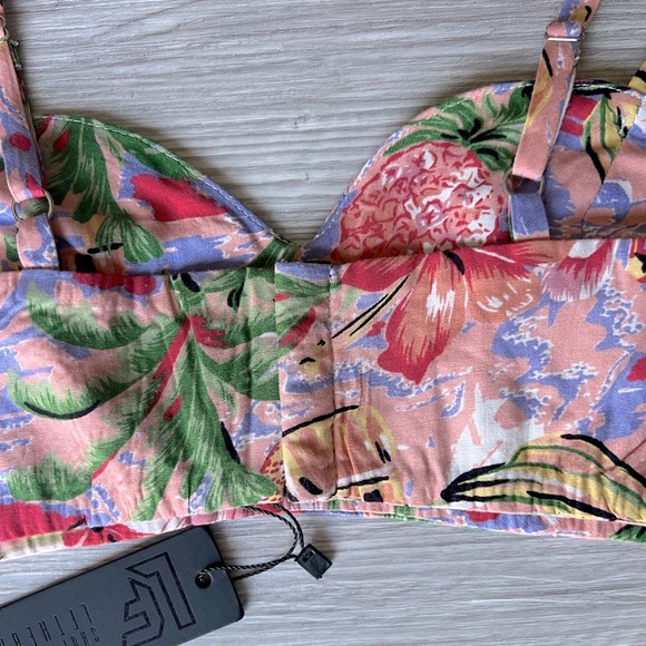 LF tropical print crop top size XS NWT - Picture 11 of 16
